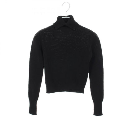 Prada Knit Turtleneck Black Wool Sweater