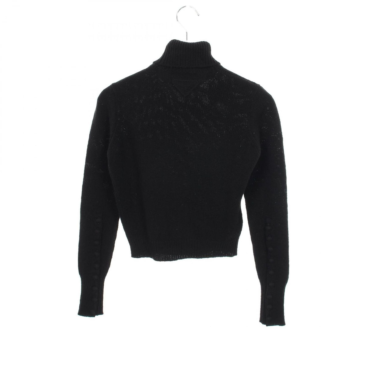 Prada Knit Turtleneck Black Wool Sweater — view 2