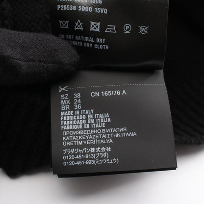 Prada Knit Turtleneck Black Wool Sweater — view 5