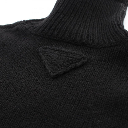 Prada Knit Turtleneck Black Wool Sweater — view 6