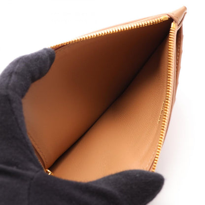Balenciaga Card Case Envelope Fragment Beige Leather Long Coin Holder — view 3