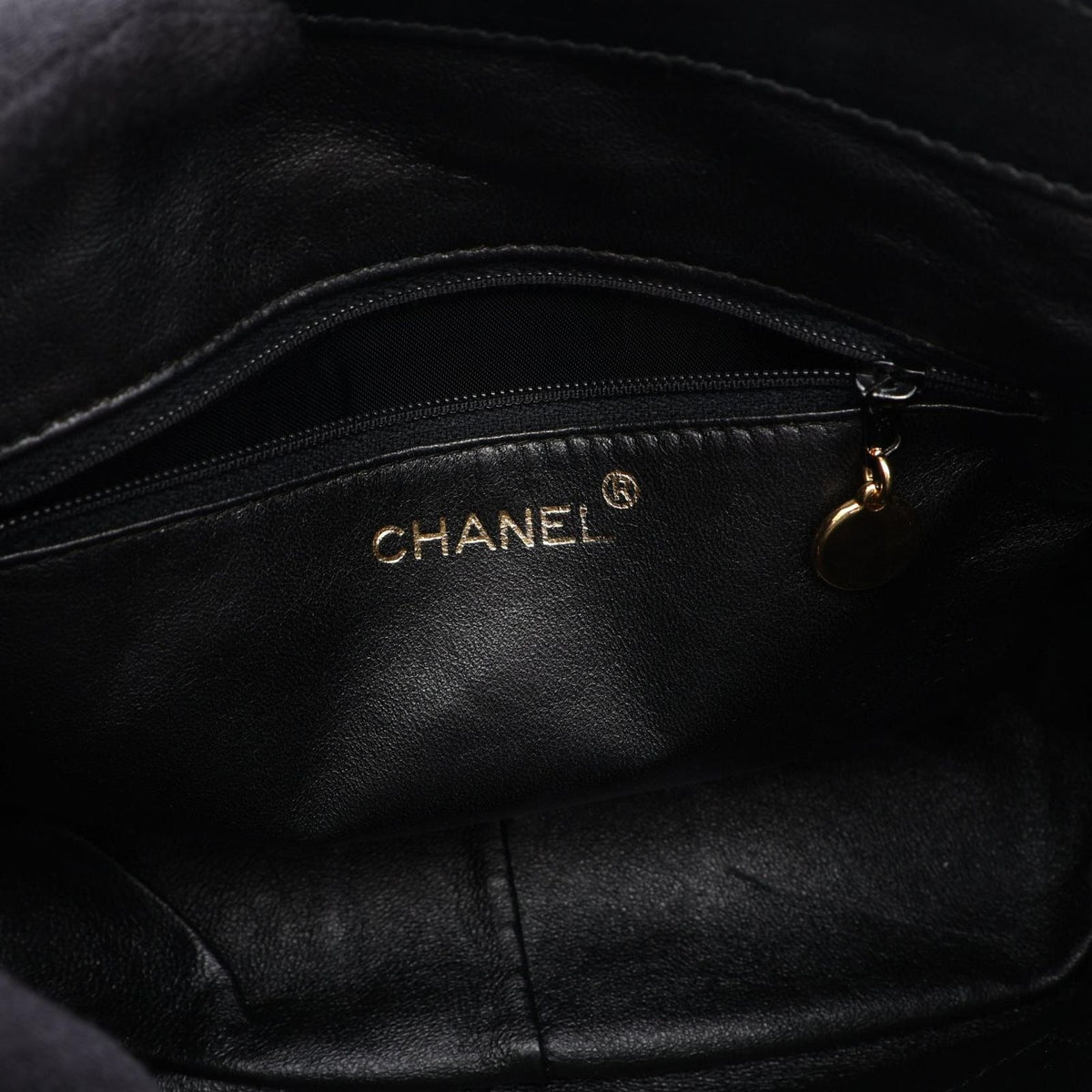 Chanel Shoulder Bag Quilted Black Lambskin — view 4