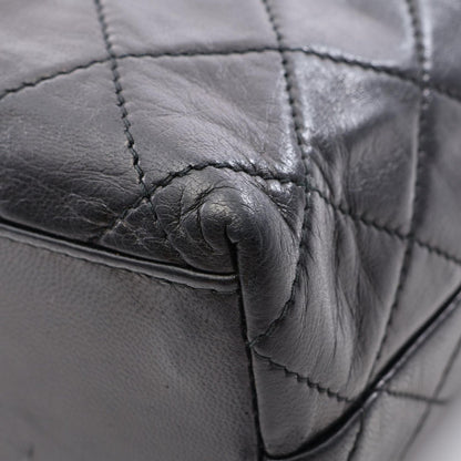 Chanel Shoulder Bag Quilted Black Lambskin — view 7