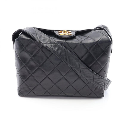 Chanel Shoulder Bag Quilted Black Lambskin
