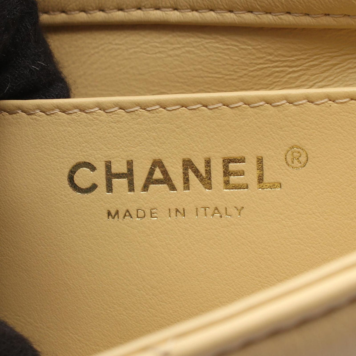Chanel Shoulder Bag Mini Quilted Yellow Leather Mini Chain — view 4