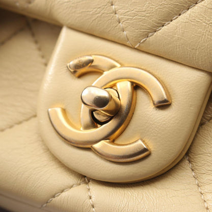Chanel Shoulder Bag Mini Quilted Yellow Leather Mini Chain — view 7