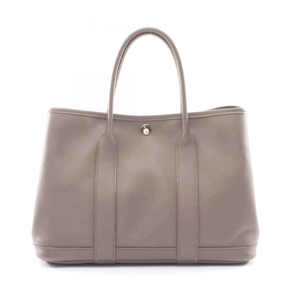 Hermes Tote Bag Garden Party TPM Etain Calfskin