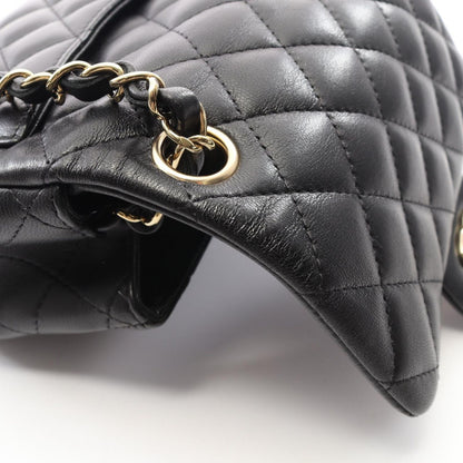 Chanel Shoulder Bag Mini Quilted Black Lambskin Chain — view 8