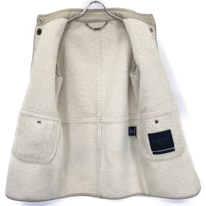 Loewe Ivory Shearling Coat 36 — view 3