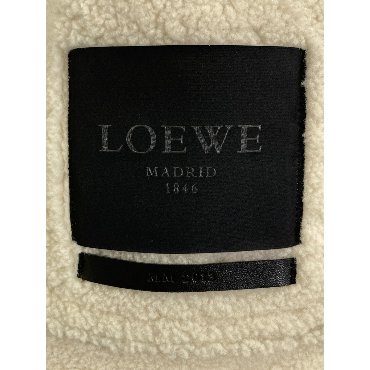 Loewe Ivory Shearling Coat 36 — view 4