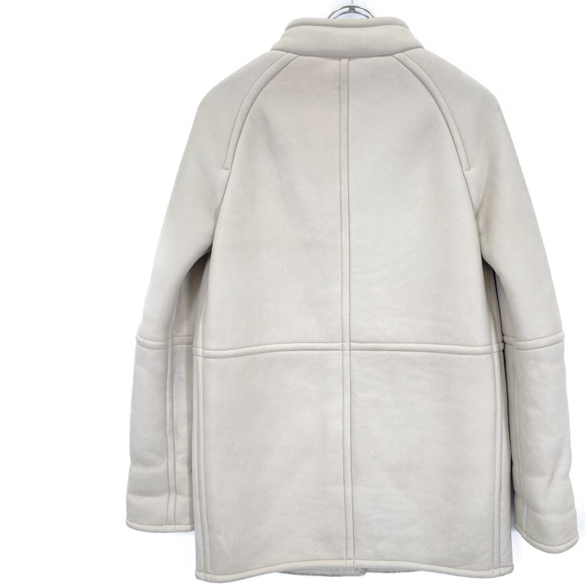 Loewe Ivory Shearling Coat 36 — view 2