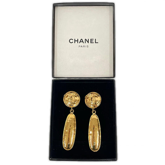 Chanel 94P Earrings Plated Gold