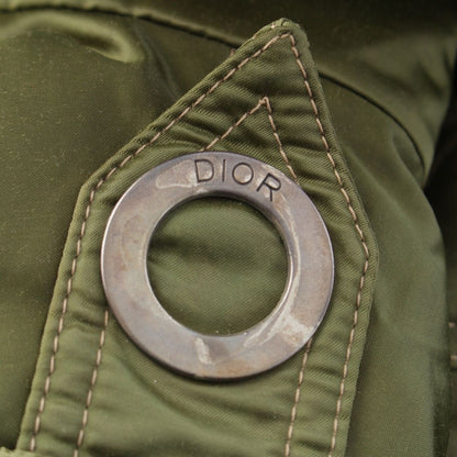 Dior Cotton Nylon Fur Bomber Jacket Green Khaki 42 — view 8