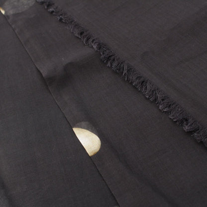 Chanel Cotton Pearl CC Logo Scarf Large Shawl Black — view 8