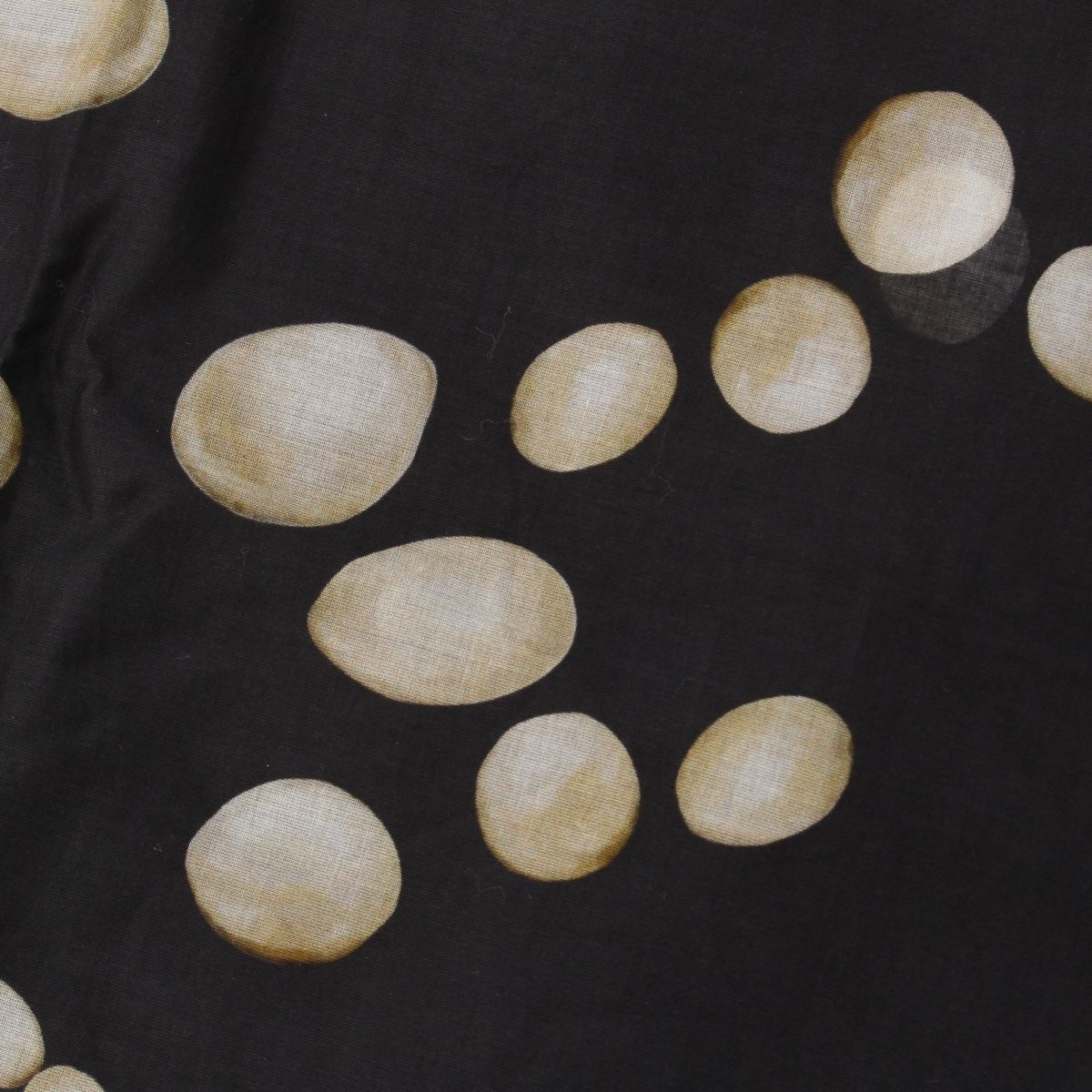 Chanel Cotton Pearl CC Logo Scarf Large Shawl Black — view 6