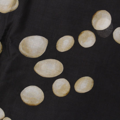 Chanel Cotton Pearl CC Logo Scarf Large Shawl Black — view 6