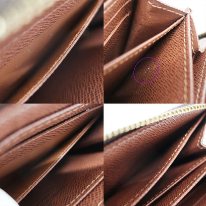 Louis Vuitton Ten Zippy Coin Purse Wallet Monogram Brown Gold Case Compact — view 8