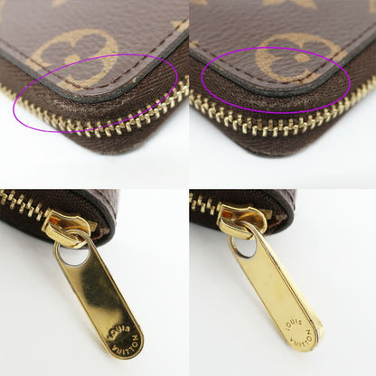 Louis Vuitton Ten Zippy Coin Purse Wallet Monogram Brown Gold Case Compact — view 6