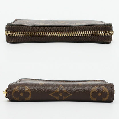 Louis Vuitton Ten Zippy Coin Purse Wallet Monogram Brown Gold Case Compact — view 3