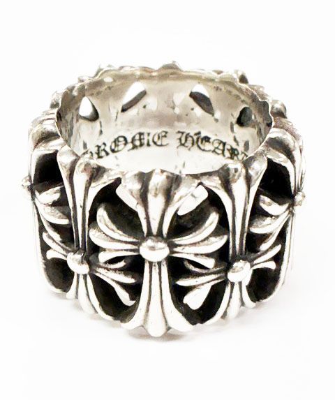 Chrome Hearts Cemetery Cross Ring Silver