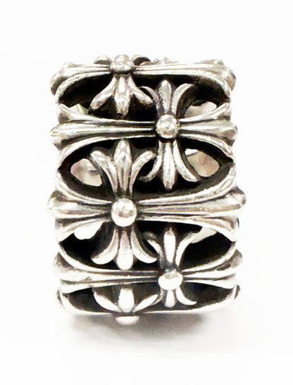 Chrome Hearts Cemetery Cross Ring Silver — view 7