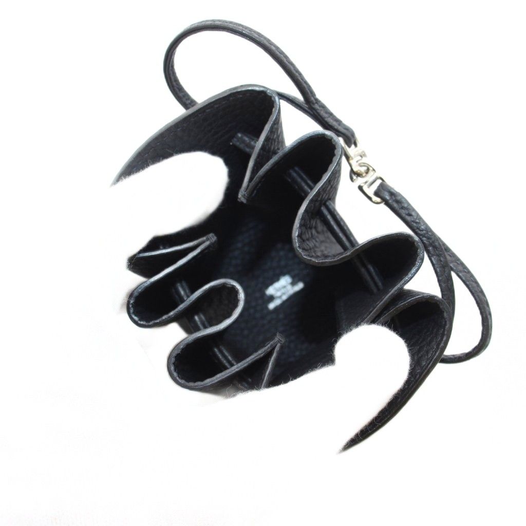 Hermes Vespa Pouch Leather Black YT — view 6
