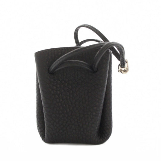 Hermes Vespa Pouch Leather Black YT