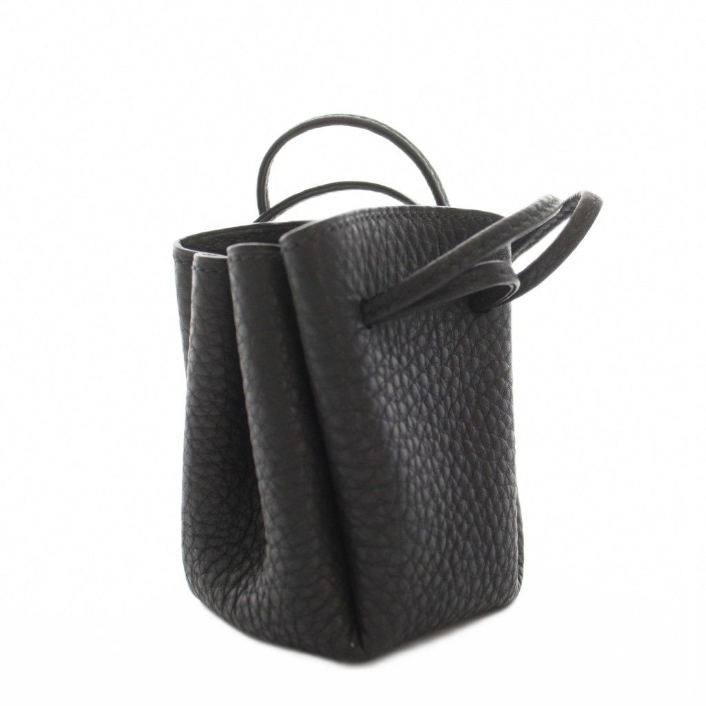 Hermes Vespa Pouch Leather Black YT — view 2
