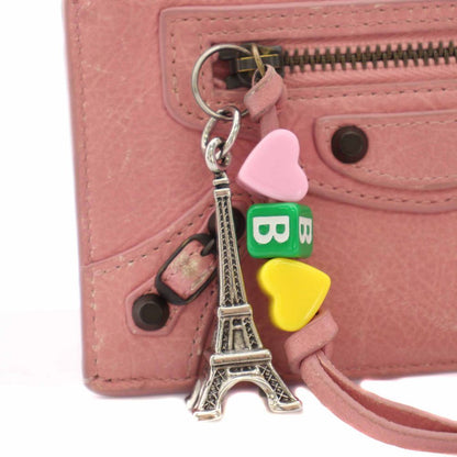 Balenciaga le City Long Card Case Leather Charm Pink YT — view 6