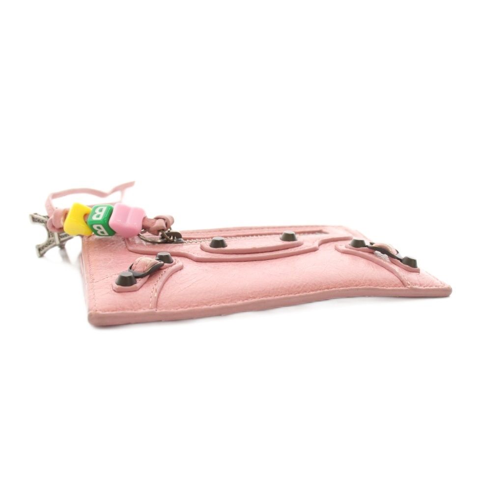 Balenciaga le City Long Card Case Leather Charm Pink YT — view 4