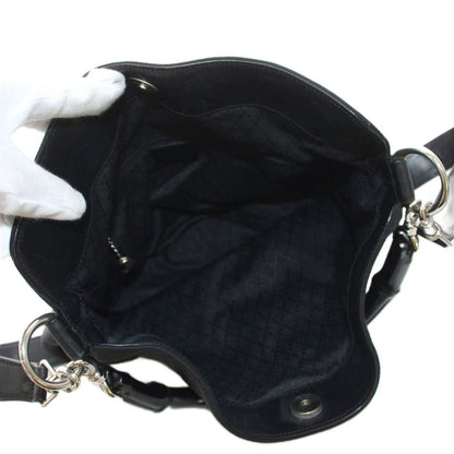 Gucci Bamboo Line Shoulder Bag 2-Way Nylon Leather Black 001 YT — view 6