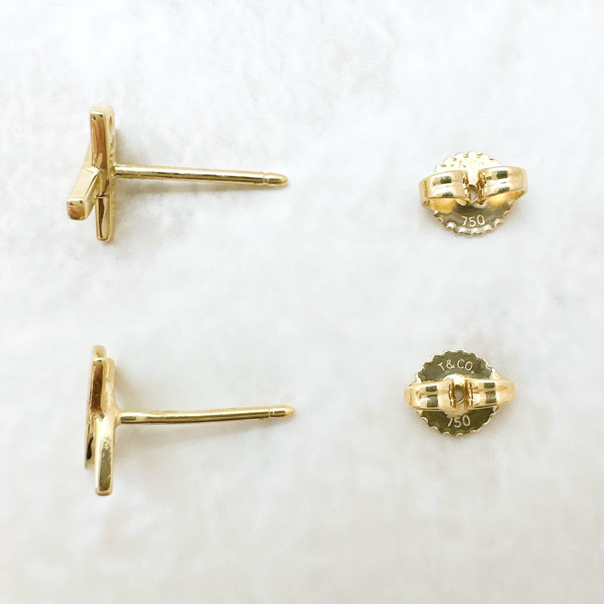 Tiffany & Co Kiss Yellow Gold Earrings — view 6