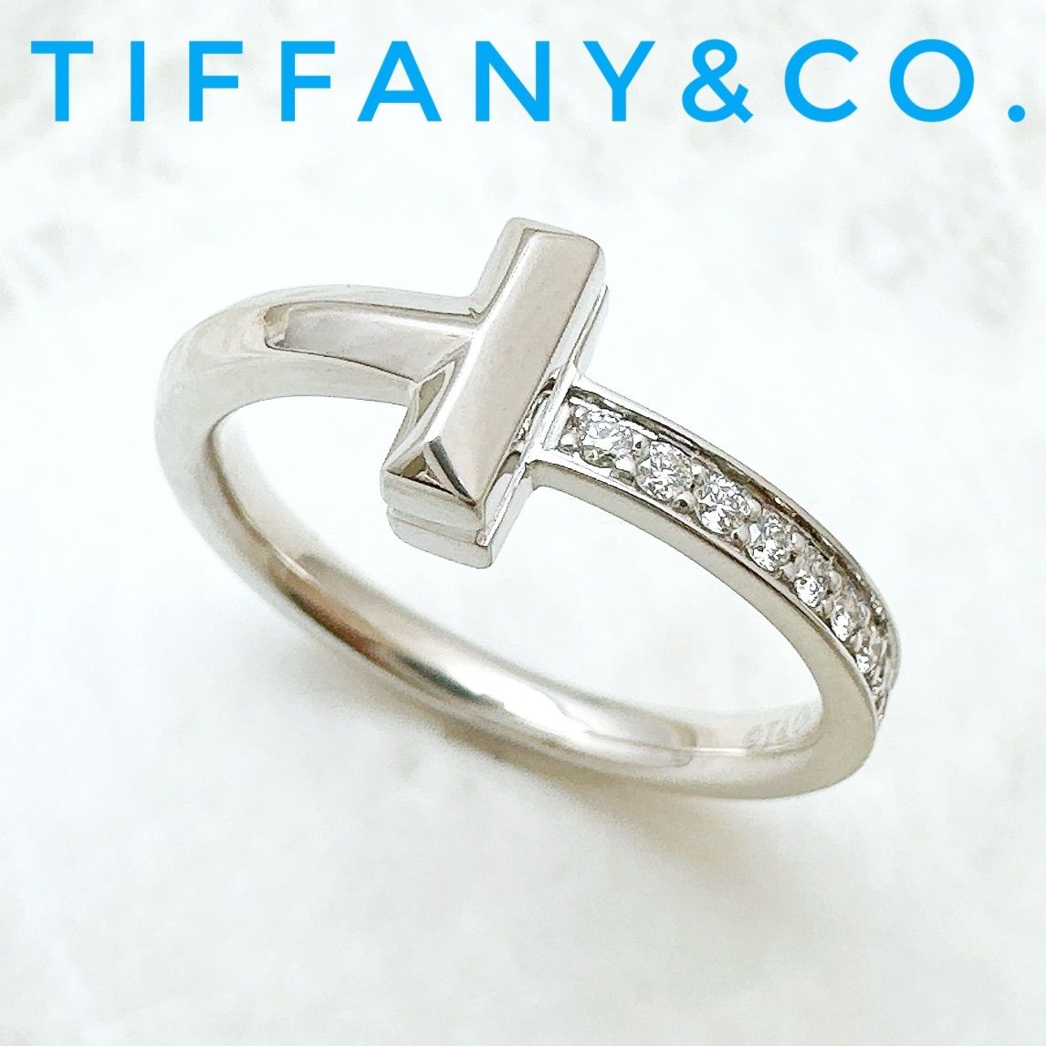 Tiffany & Co T One Diamond White Gold Ring