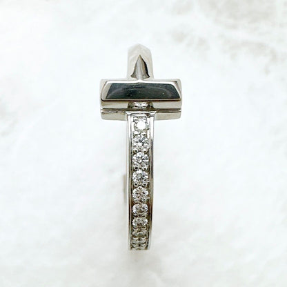Tiffany & Co T One Diamond White Gold Ring — view 5