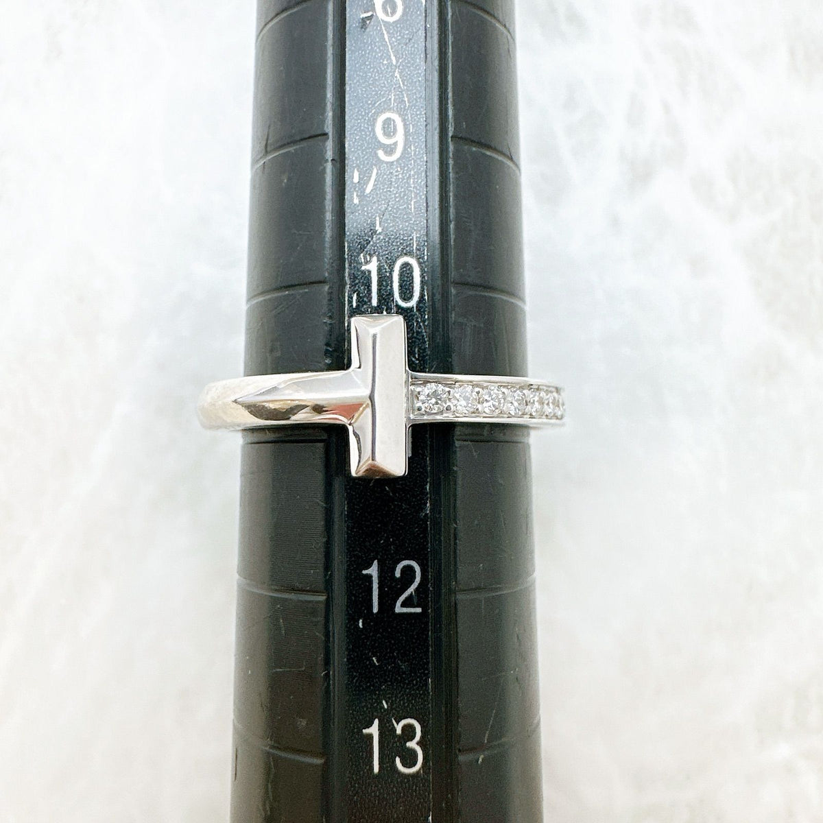 Tiffany & Co T One Diamond White Gold Ring — view 8
