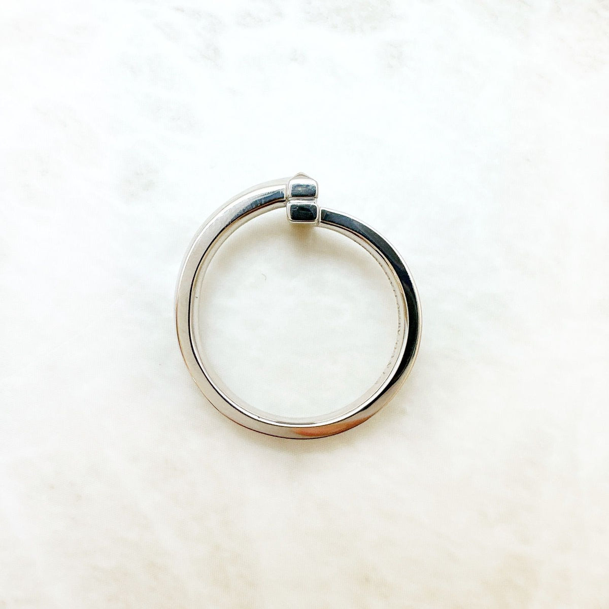 Tiffany & Co T One Diamond White Gold Ring — view 7