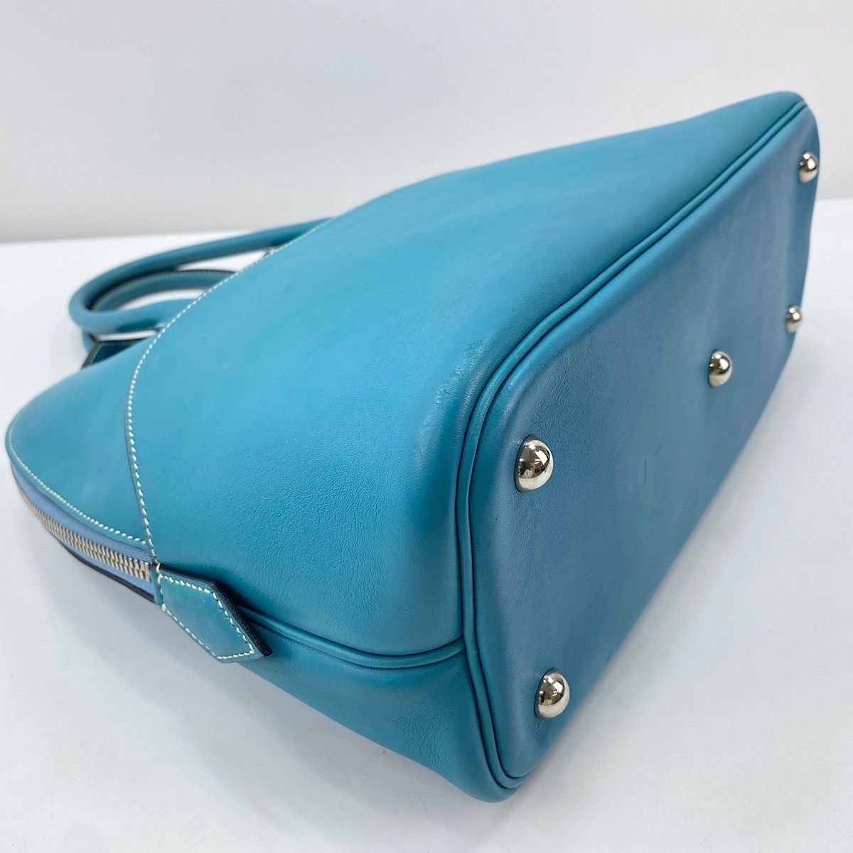 Hermes Handbag Bolide 1923 Blue — view 8