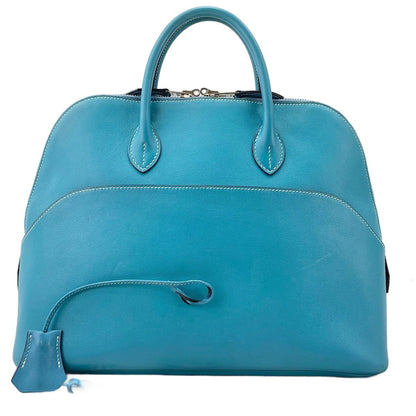 Hermes Handbag Bolide 1923 Blue