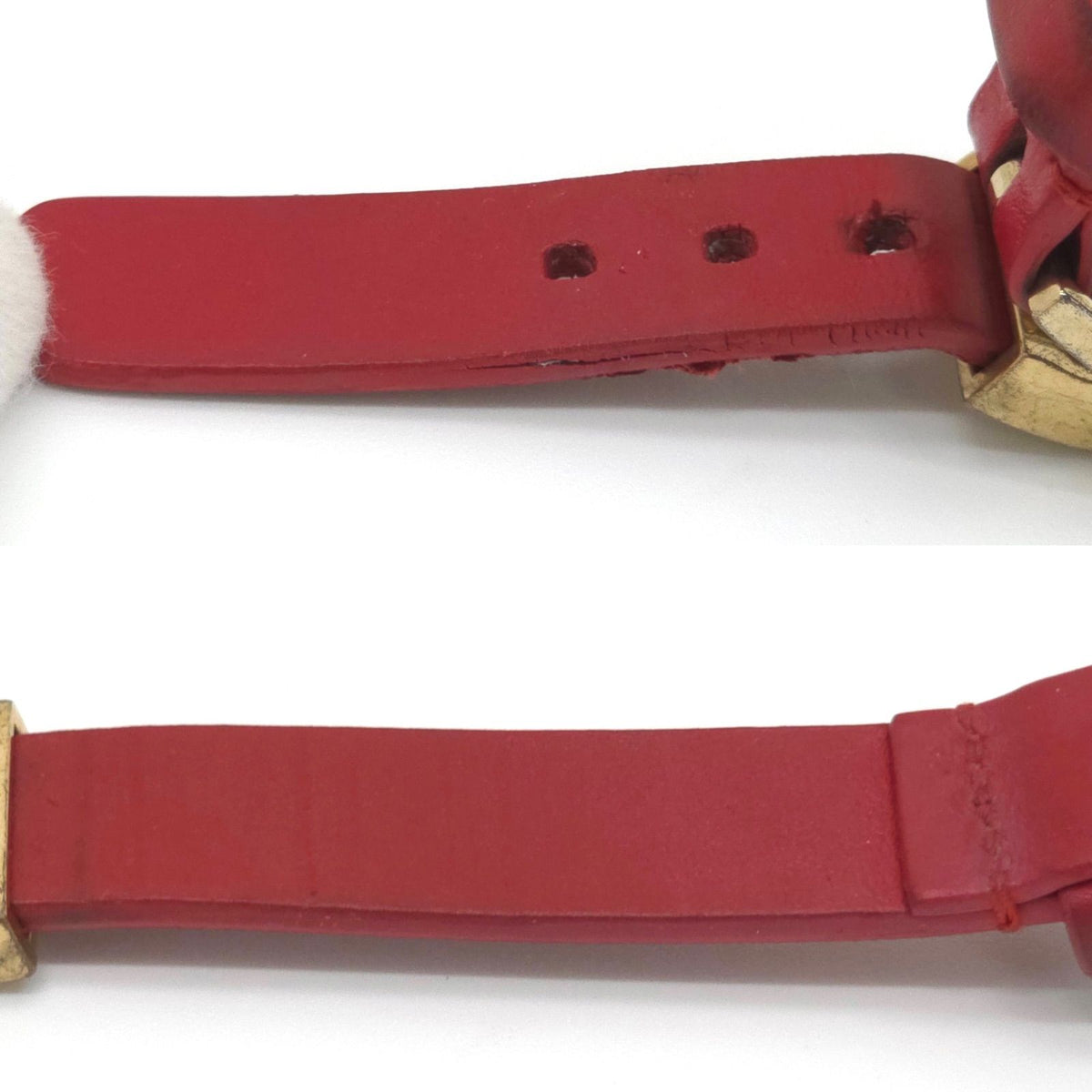 Versace Medusa Greca Plate Leather Bracelet 14.5 16.5 Gold Color Metal — view 7