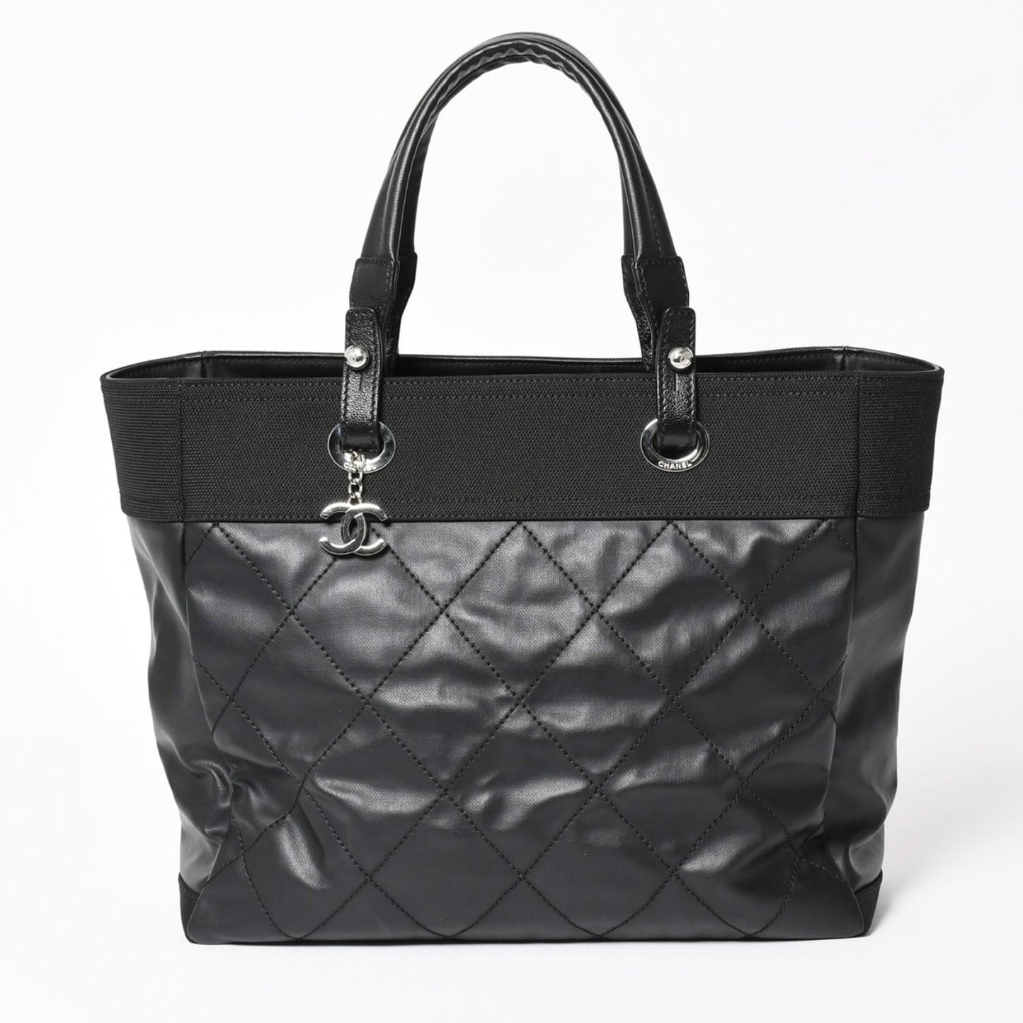 Chanel Tote Bag Paris Biarritz Leather Black