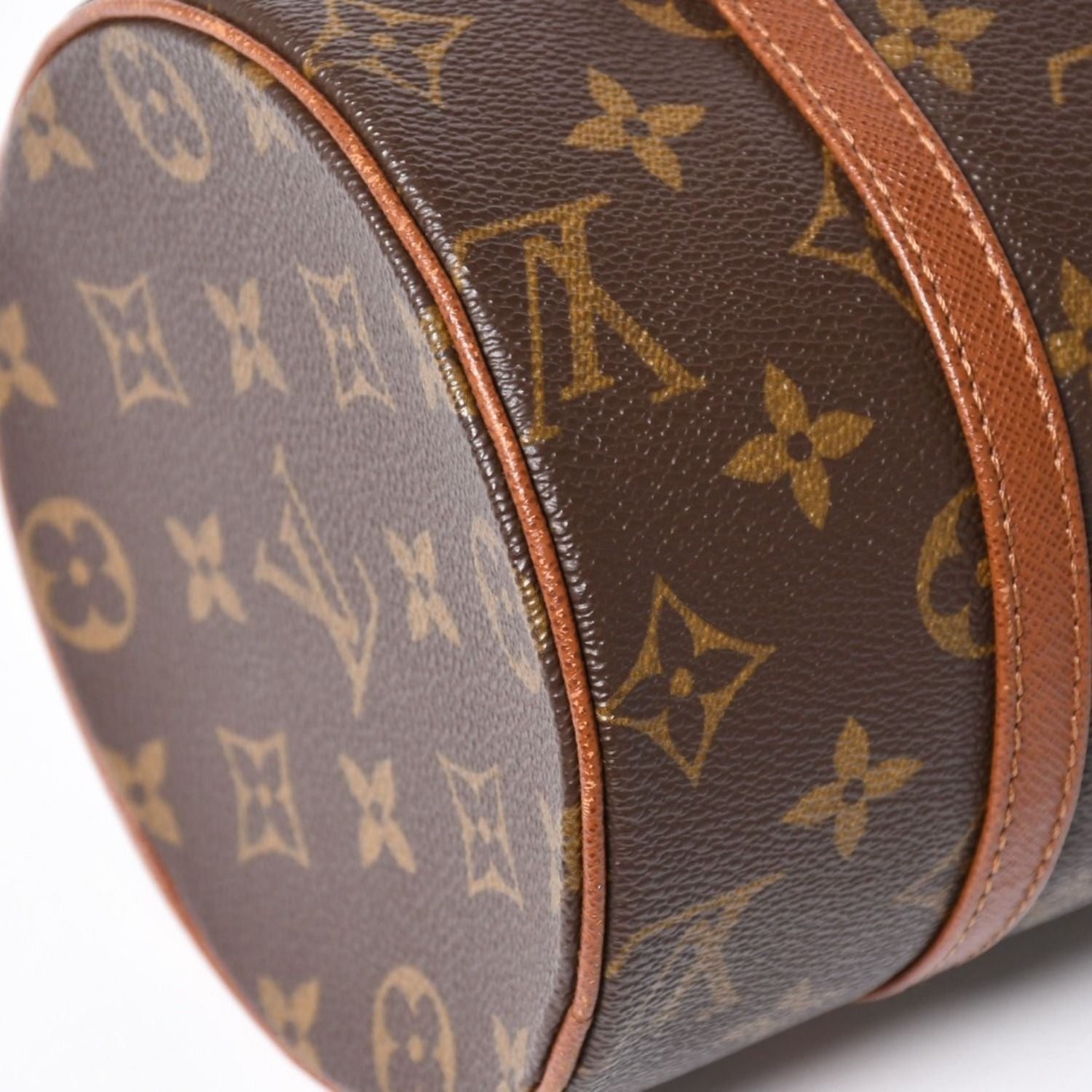 Louis Vuitton Papillon 26 Handbag Monogram Brown Leather Gold Vintage 4 — view 7