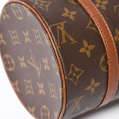 Louis Vuitton Papillon 26 Handbag Monogram Brown Leather Gold Vintage 4 — view 7