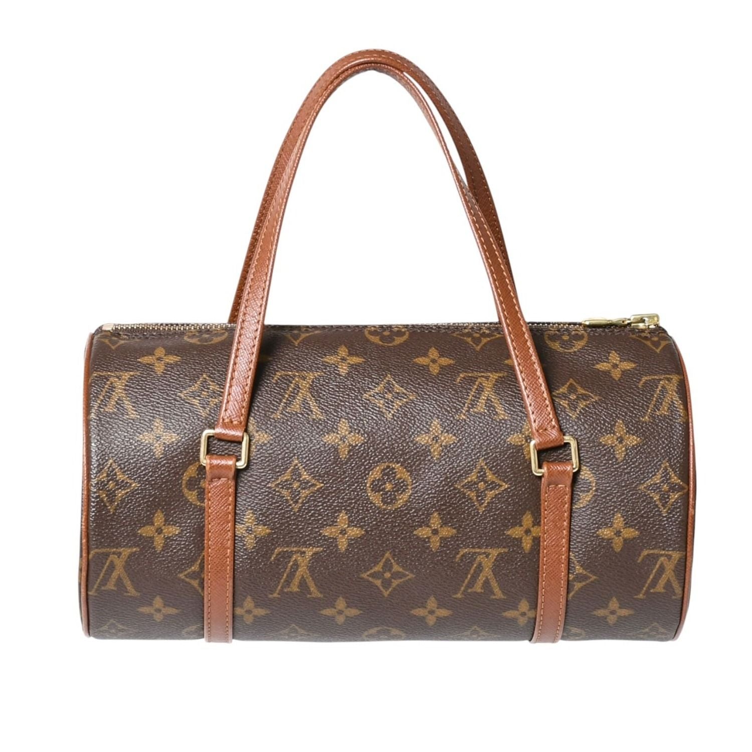 Louis Vuitton Papillon 26 Handbag Monogram Brown Leather Gold Vintage 4 — view 2