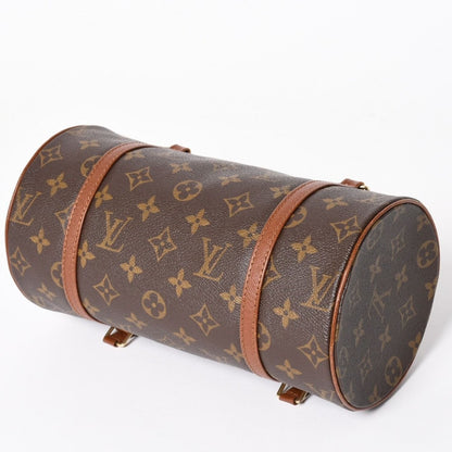 Louis Vuitton Papillon 26 Handbag Monogram Brown Leather Gold Vintage 4 — view 4