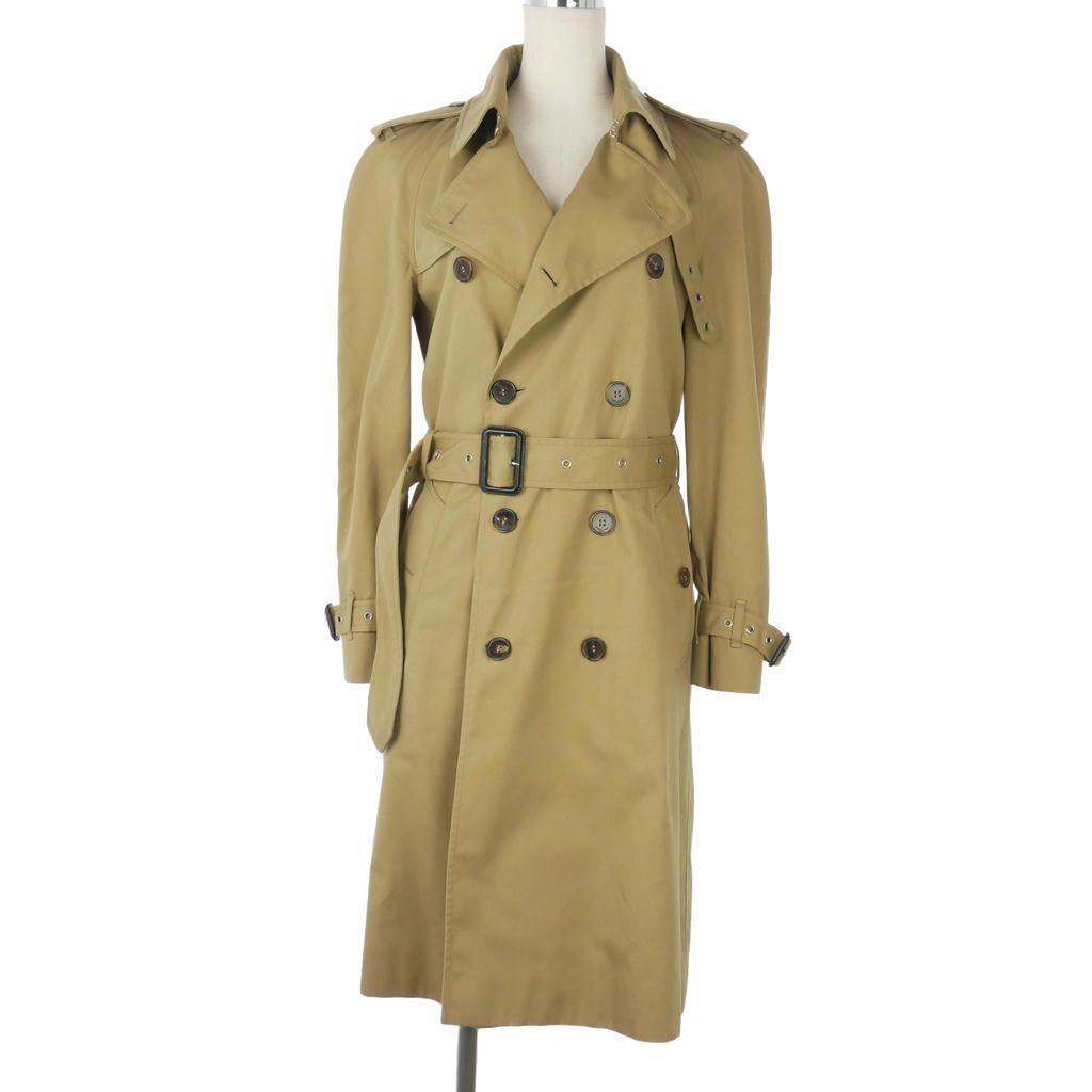 Saint Laurent Paris Trench Coat Long Length Beige