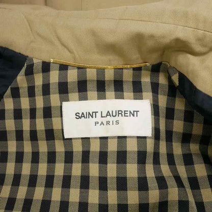 Saint Laurent Paris Trench Coat Long Length Beige — view 7