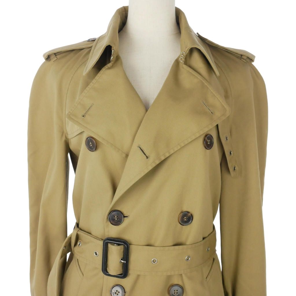 Saint Laurent Paris Trench Coat Long Length Beige — view 2