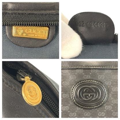 Gucci Vintage Micro GG Sherry Line Black Tote Shoulder Bag — view 3