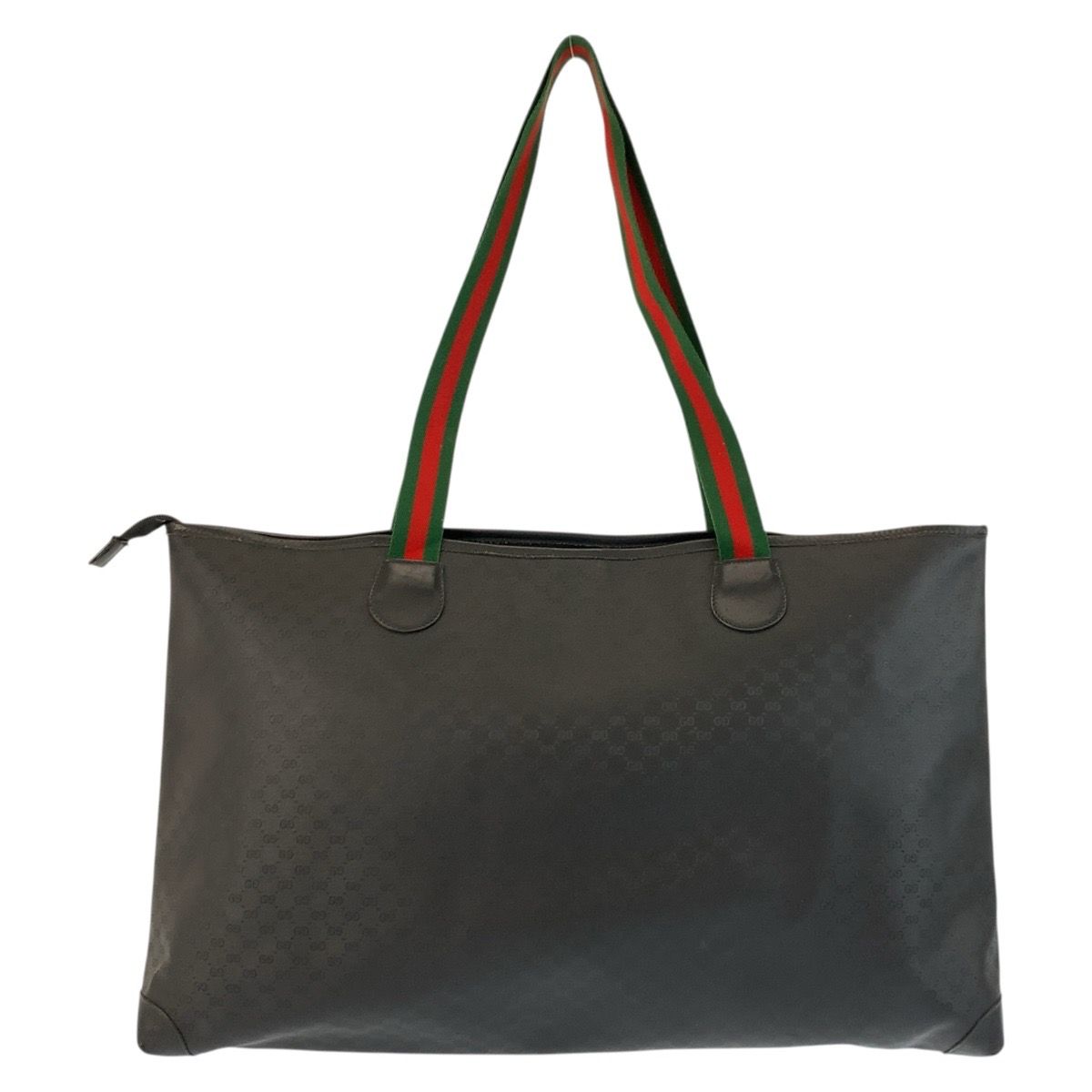 Gucci Vintage Micro GG Sherry Line Black Tote Shoulder Bag — view 2