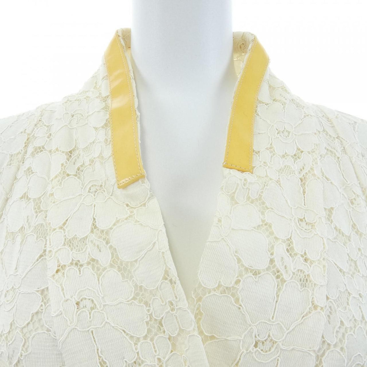 Chanel Collarless Jacket Yellow — view 5